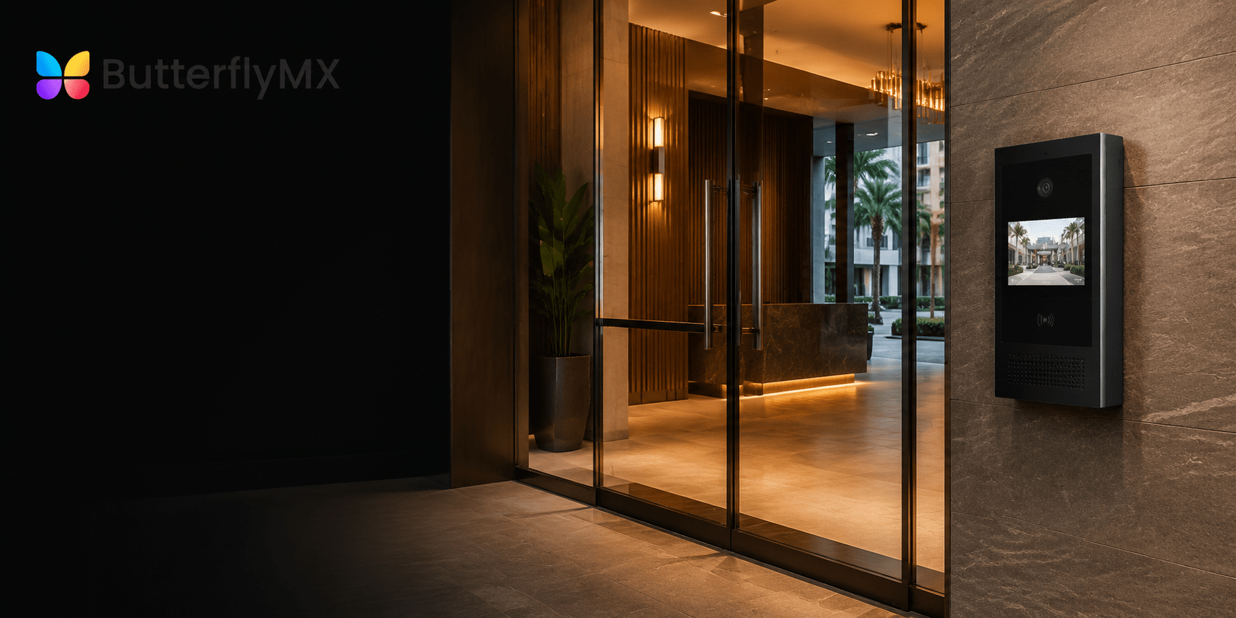 ButterflyMX video intercom and access control installation for a luxury Florida multifamily property
