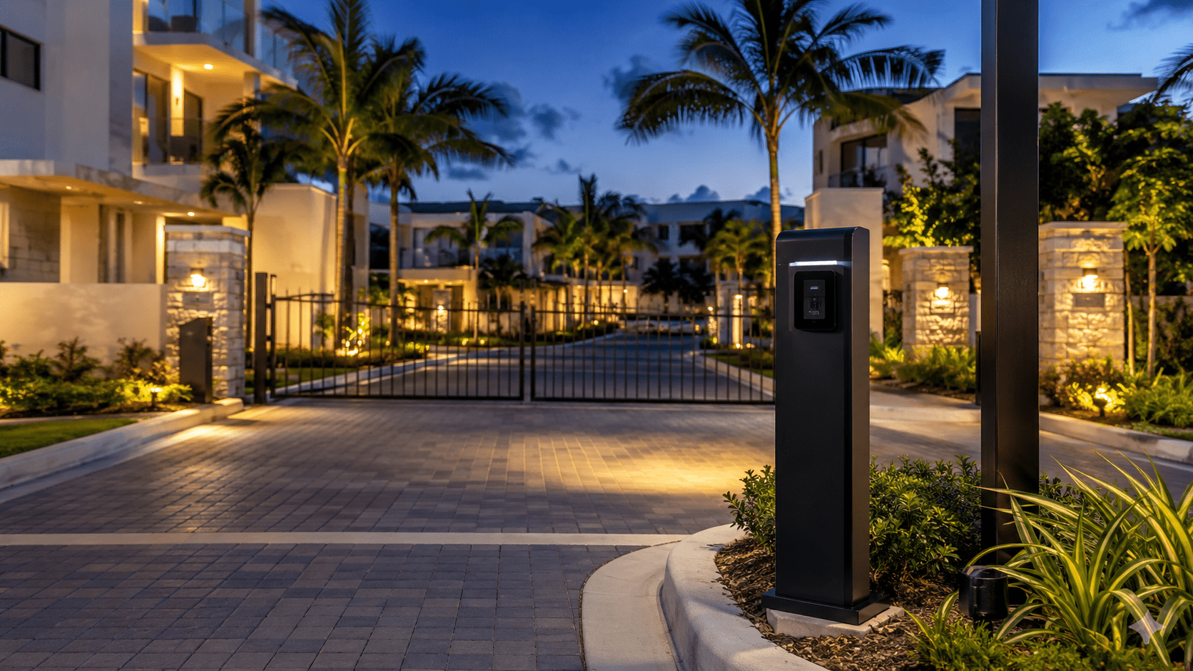 Gated multifamily access control system in Florida